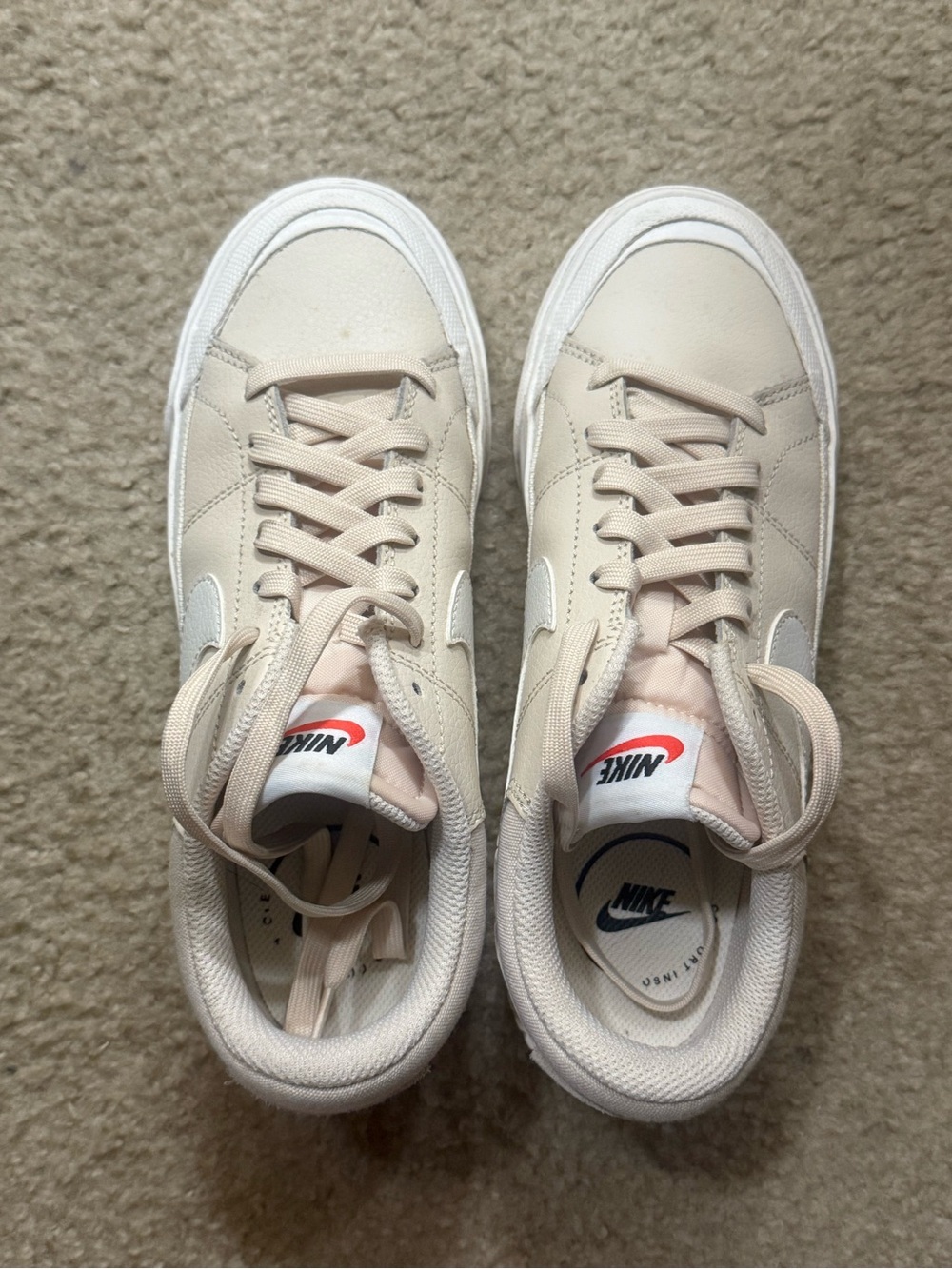 Nike Court Legacy Lift Shoes in Beige (Women’s Size 6.5) - Picture 5 of 11
